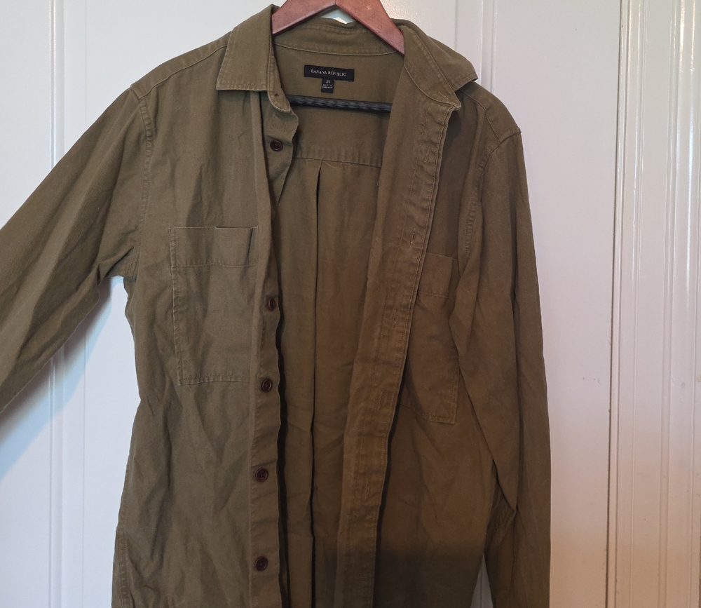 Banana Republic Khaki Shirt Jacket